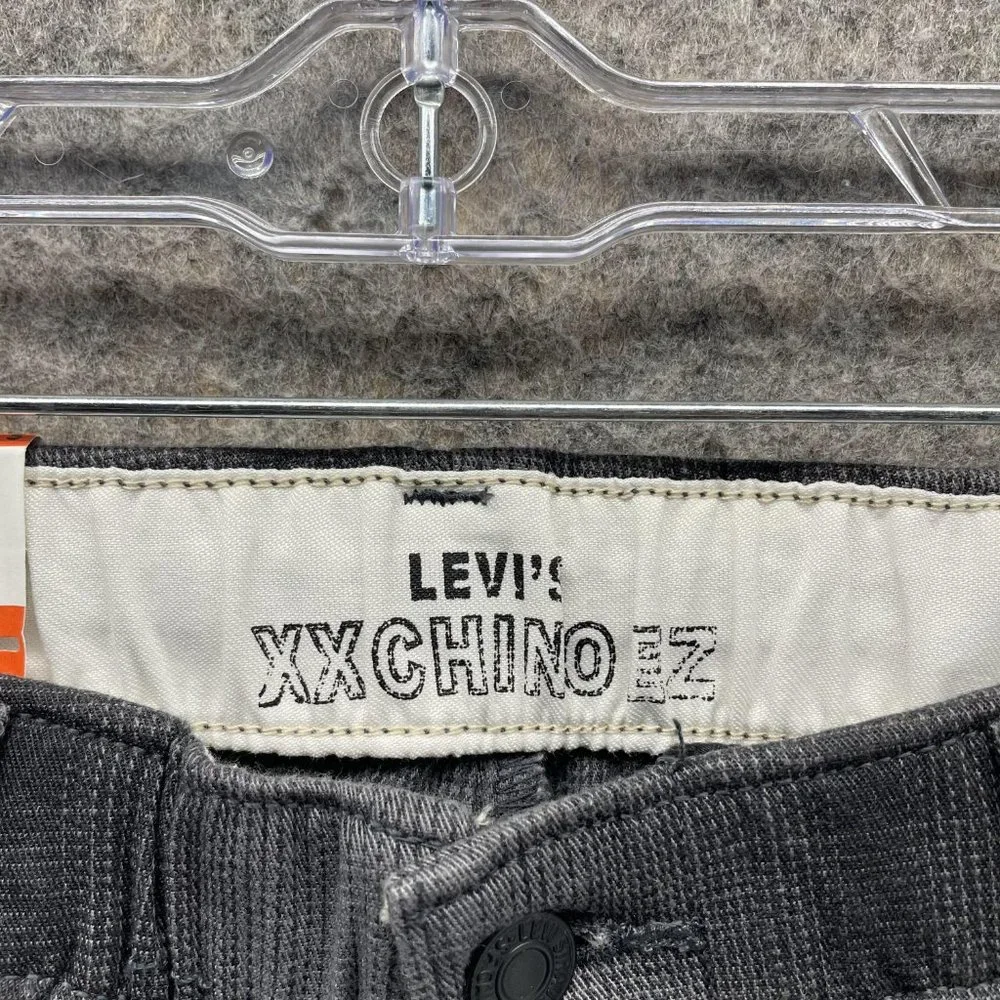 Levis XX Chino Pants Men Small Gray EZ Pants Outdoors Stretch Fit Plaid Straight - Picture 5 of 12